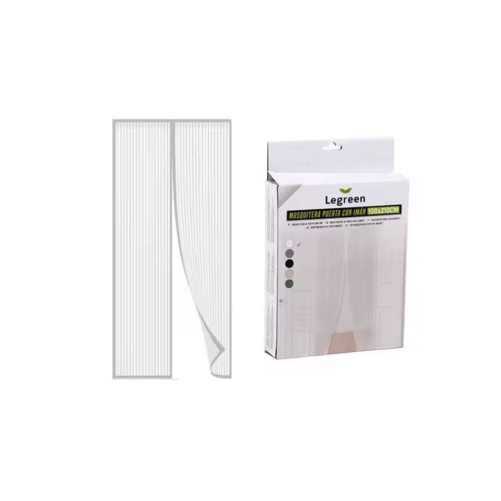 Tela Mosquitera Magnetica para Puerta Corredera, 100x210cm, Color negra, Cortina con Iman Repelente Mosquitos para de Sala de Estar la Puerta del Balcón Puerta Corredera de Patio - 1