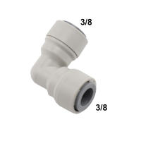 Conector Rápido De Agua RO 3/8"OD Tornillo Y Válvula De Bola Convertidor Igual Elbore Straight Push in Pipe Fitting Para Cerveza Homebrew - details 9