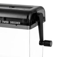 Mini Trituradora Manual De Papel A4 Máquina De Corte De Recibos Estación De Oficina Y Enseñanza Suministros Portátil Para El Hogar Y Escuela - details 4
