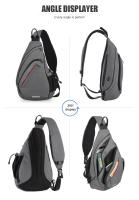 Mochila Deportiva Unisex Mixi Para Ciclismo Y Viajes Con USB Cruzada Versátil De Moda Para Estudiantes Y Escolares Material De Poliéster - details 15