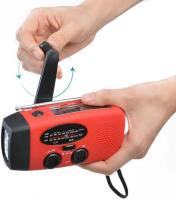 Rádio de emergencia, Rádio portátil pequeña am FM, Raios pilhas de emergencia, transstores Raios Pequeños con manivela solar alarm SOS, versátilla candeeiro reprodutor para Cortes de Energía - details 0