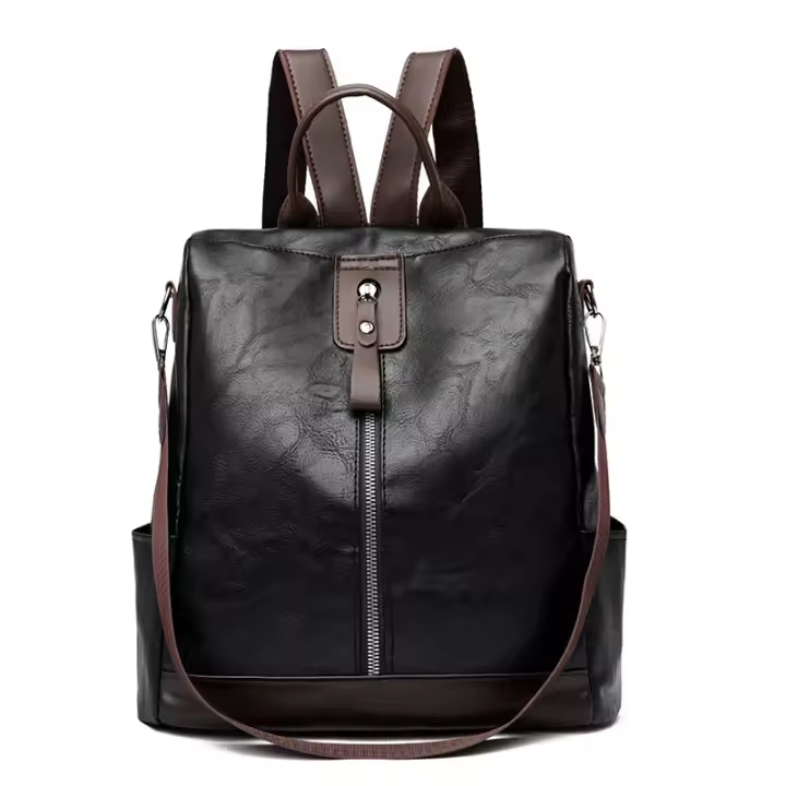 Mochila antirobo de Piel sintética para Mujer, de gran capacidad Bolso de Hombre, de viaje, de Brando FAMO, a la moda - 1