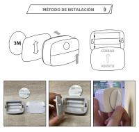 Luz Nocturna LED Con Sensor De Movimiento Para Interior Pega En La Pared Iluminación Para Pasillo Escalera Baño Armario Dormitorio Batería Operada Luz Rectangular - details 6