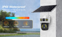 Cámara Solar Inalámbrica 6K 12MP HD Con Visión Nocturna Y Detección De Movimiento Humano Cámara De Seguridad CCTV PTZ WiFi 4G SIM Card - details 9