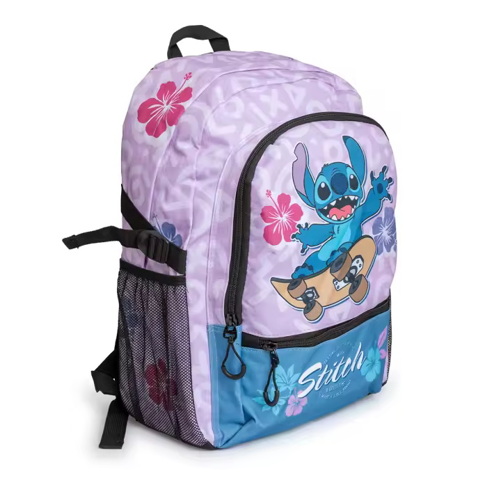 KARACTERMANIA - Disney Lilo y Stitch Skate Mochila Urbana Ligera Fight FAN 2.2 - 1