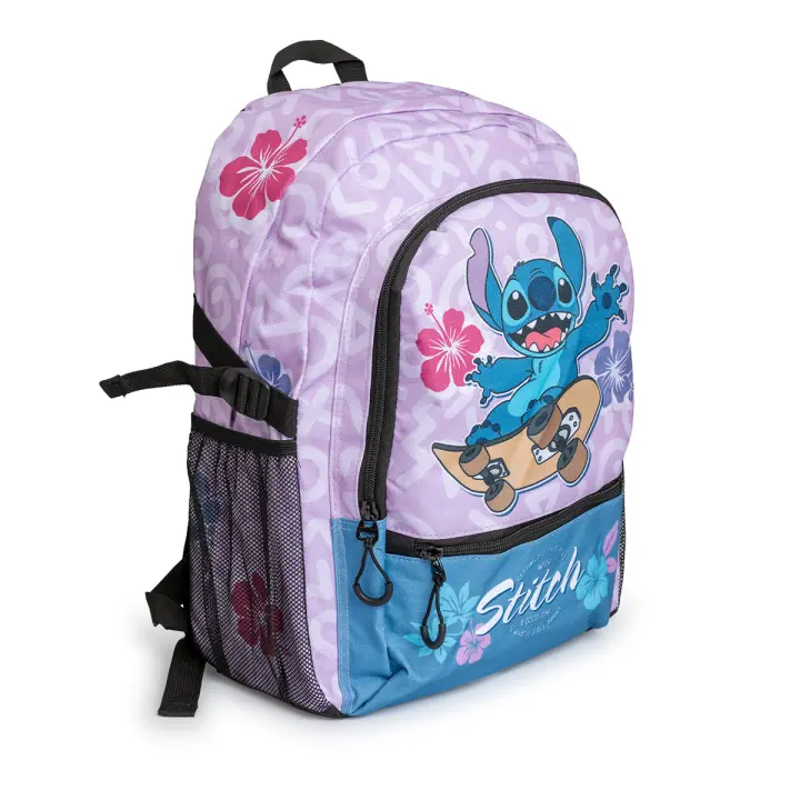 KARACTERMANIA - Disney Lilo y Stitch Skate Mochila Urbana Ligera Fight FAN 2.2 - 1