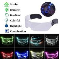 Gafas Luminosas LED De Siete Colores Para Fiestas De Cumpleaños Bares Festivales De Música Navidad Y Ciencia Ficción - details 2