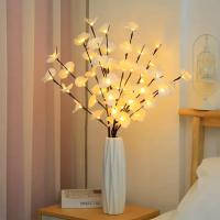 Luces De Flores Ramas Artificial Blanca Phalaenopsis Decorativas Luz De Forma Floral Realista DIY Decoración De Habitación Batería Operada Para Fiesta De Navidad - details 3