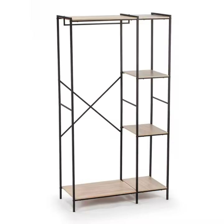 Perchero de pie MOA Vinthera diseño industrial negro 160 cm - 1