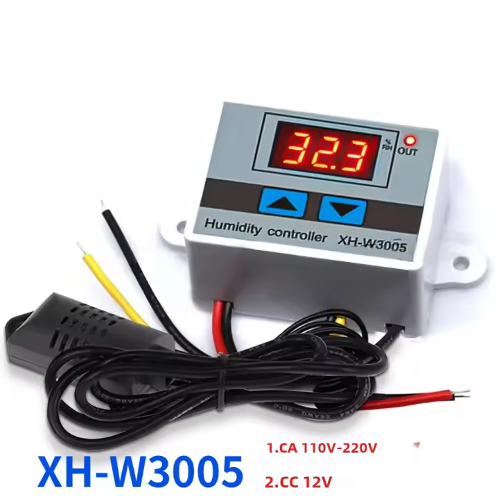 Controlador De Humedad Digital XH-W3005 12V 110V 220V Con Sensor De Humedad Regulador Y Hygrometer Para Control De Humedad - 1