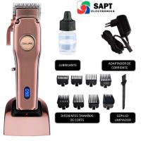 Cortapelo y Barba Inalámbrico | Base Cargadora | 8 Peines de Corte | Cuchillas Antioxidantes | Uso Profesional - details 1