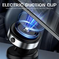 Soporte De Teléfono Magnético Para Coche Con Lectura GPS Y Carga Inalámbrica 360° Giratorio Compatible Con iPhone 15 14 13 Huawei Bracket De Vidrio Para Tablero - details 3