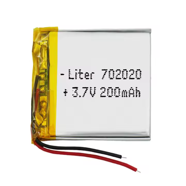 Batería 702020 LiPo 3.7V 200mAh 0.75Wh 1S 5C Liter Energy Battery para Electrónica Recargable teléfono portátil vídeo smartwatch reloj GPS - No apta para Radio Control 22x20x7mm (200mAh|702020) - 1