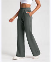 High Waist Leggings Para Mujer Pantalones De Yoga De Modal Lavados Con Arena Pantalones Deportivos De Correr Sueltos Y Rectos Cómodos Y Transpirables - details 10