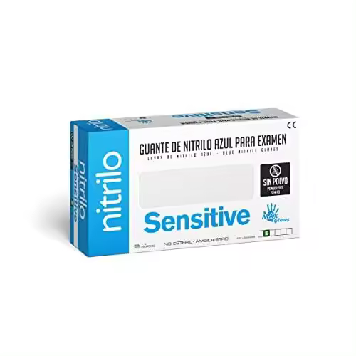 Guante nitrilo azul pack 100 unidades o 1.000 unidades - 1