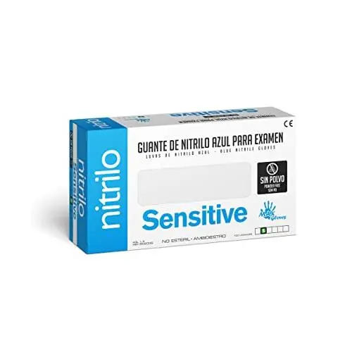 Guante nitrilo azul pack 100 unidades o 1.000 unidades - 1
