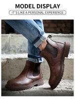 Botas De Trabajo Para Hombre Indestructibles Seguridad Zapatos De Seguridad Con Punta De Acero Antipinchazos Zapatillas De Trabajo Negras Marrones Caqui - details 16