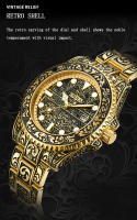 Reloj De Pulsera Masculino ONOLA Vintage Resistente Al Agua Con Correa De Acero Original Moda Casual Lujo Dorado Relogio Masculino - details 8