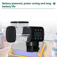 Alimentador De Acuario Inteligente Automático Con Control Remoto Wifi Digital Tiempo Para Tanque De Peces Material Plástico Capacidad 500ml - details 5