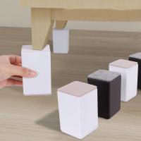 Juego De 4 Piezas De Pies Para Muebles Cubiertas De Pies Redondas/Cuadradas Elevadores De Sofá Base De Mesa De Café Masa Almohadillada Para Camas Y Armarios Del Hogar - details 6