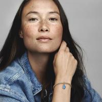 Pandora Moments-Colgando de hercadura de Oro de Quilates, Mano de Hamsa, Comes con embalaje de Caja De Regno original. - details 3