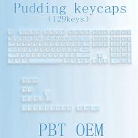 129 Keys Keycaps De Perilla Para Teclado Mecánico Con Intercambio Caliente Material PBT Perilla OEM Para Teclado Mx Transparente Pudding - details 5