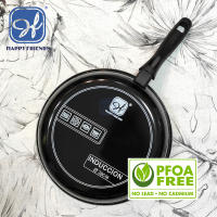 Juego de Sartenes Cocina Inducción Esmaltada | Revestimiento Antiadherente | Superficie Llana con Calentamiento Rápido y Uniforme | Modelos y Tamaño a Elegir Ø18/20/22/24/26/28/30cm | Libre de PFOA | Mango de Baquelita - Happy Friends - details 2