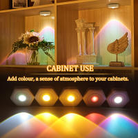 Lámpara De Escritorio Magnética Colgante En Color LED Para Armario Y Ambiente Luz De Noche Forma Estelar Sin Bombillas Incluidas - details 3