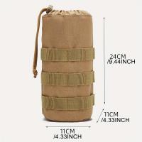1pc Sports Water Bottle Storage Pouch Bag, Portable Tactical Small Pocket For Outdoor Camping Riding Hiking Hunting - details 0