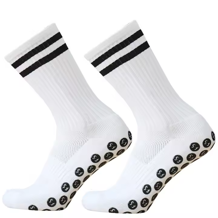 Calcetines De Fútbol Con Estampado De Rayas Y Antideslizante Para Hombres Y Mujeres Deporte High-Tech Material Poliéster - 1