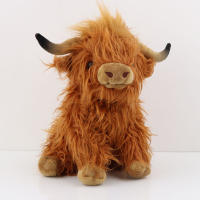Muñeco De Peluche De 25cm De Vaca Highland Simulación Juguete Suave Para Niños Regalo Decoración De Habitación Regalo Para Bebés - details 2