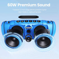 Altavoz Bluetooth Portátil Potente Sounarc R2 Altavoz Bluetooth 80W, Alexa Altavoz Inteligente, Luces Led, Waterproof IPX6, 24H de Reproducción, Sonido Estéreo, Aux y Powerbank, Speaker con Bluetooth 5.3 para Fiestas karaoke - details 0