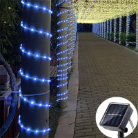 Luz De Cadena Solar LED Para Jardín Decoración Navideña Impermeable De 22m/12m Guirnalda De Fairy Para Bodas Y Festividades - details 4