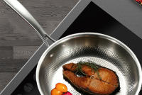 Sartén De Wok Antideslizante 28/30cm Acero Inoxidable 304 Cocina Sin Revestimiento Para Fogón De Gas Y Cocodrilo Inducción Utensilios De Cocina - details 11