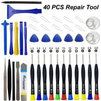 Juego De Reparación De Teléfonos Móviles 40 En 1 Herramientas Para iPhone Conjunto De Desmontaje Multifuncional De Acero S2 Sin Magnetismo - details 0