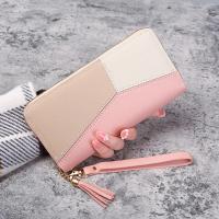 Cartera De Moda Para Mujer Con Cierre De Cremallera Larga Bolso Monedero Portatarjetas De Cuero PU Cartera Estilo Panel - details 5
