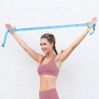 Banda De Resistencia Elástica Para Yoga Y Gimnasia Equipo De Entrenamiento Fitness Accesorios De Ejercicio Adecuado Para Cintura Brazos Piernas Y Abdomen - details 3