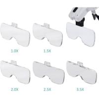 Lupa 2 Luces LED 5 Lentes Lupas Regulables, Intercambiables, 1.0X, 1.5X, 2.0X, 2.5X, 3.5X - details 1