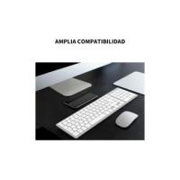 Teclado Inalámbrico Español, Teclas de Perfil Bajo, Teclado Numérico, USB 2,4 GHz Receptor, Ergonómico Wireless Keyboard para Windows Mac PC Ordenador Portátil - Plata - details 4