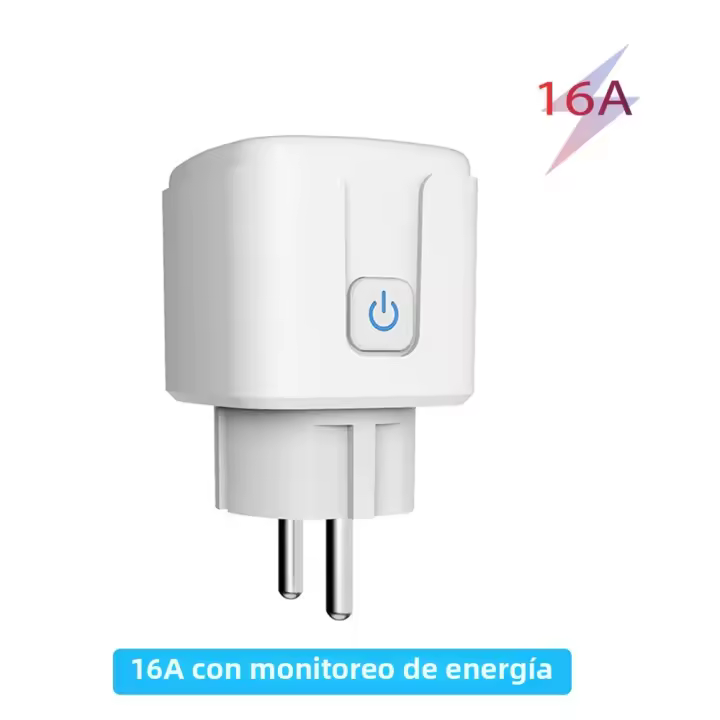 Enchufe Inteligente Tuya EU16A/20A Con Monitoreo De Energía WiFi Control Remoto Por Smart Life APP Compatible Con Google Assistant Y Alexa - 1