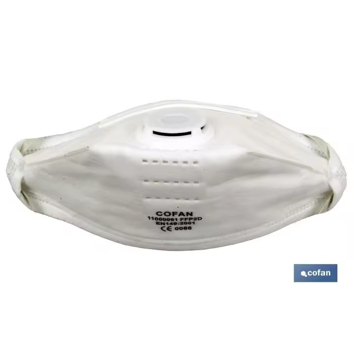 Mascarilla con valvula ffp2d   caja 20 unid. - 1