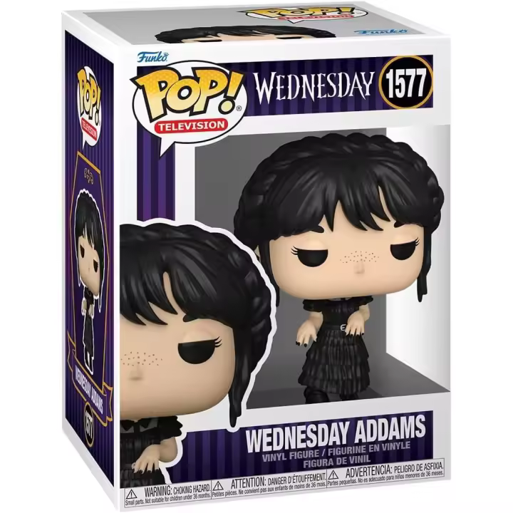 Funko Pop! TV: Wednesday Addams - Rave'n W - Figura de colección de 10 cm - Personaje de los Locos Addams para fans y coleccionistas - Edición especial - 1