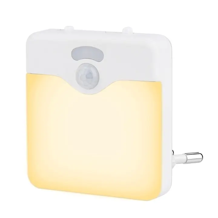 Lámpara LED De Sensor De Movimiento Para Habitación De Niños Con Sensor De Atardecer Hasta Medianoche Luz Nocturna Dimmable Sin Cable Eficiente Energéticamente Con Enchufe UK EU Para Pasillo - 1