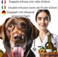 1Palo XL| 27 a 30 Cm Mordedor de Madera de Olivo Natural para Perros Grandes: Saludable | Ayuda a reducir la ansiedad, Doble baño aceite de Oliva Virgen Extra - details 1