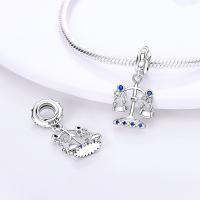 Colgante De Serie Trabajo Y Carrera En Color Plata Para Pulsera Pandora DIY Joyería Para Mujer Zirconia Metálica De Plata - details 9