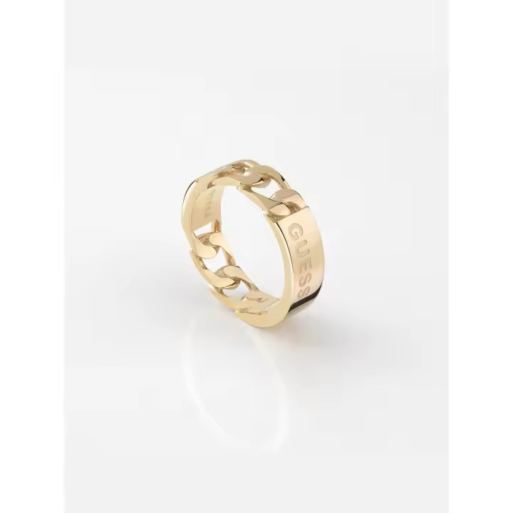 ANILLO M.GUESS LOGO DORADO JUXR03006JWYG-60 - 1