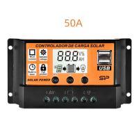 Controlador De Carga Solar MPPT 30A 50A 100A Regulador De Batería Y Panel Solar Con USB Doble Y Pantalla LCD De 5V - details 7