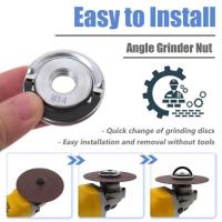 Platen Autolock De M14 Para Amoladora Angular Placa De Amolado Con Tornillo Threaded Quick Release Chuck De Potencia Herramienta Accesorios De Máquina De Amolado - details 8