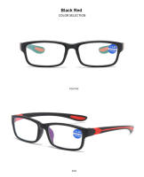 Gafas De Lectura Unisex Anti-Luz Azul Deportiva Negro Rojo Marco TR90 Gafas De Presbicia +100 a +400 Para Hombres Y Mujeres - details 9