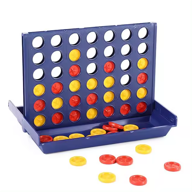 Cuatro en Raya Juego de Mesa Infantiles, Juego de Viajes para niños de 3 4 5 6 7 8 + años y Adultos,(Versión Clásico) - 1